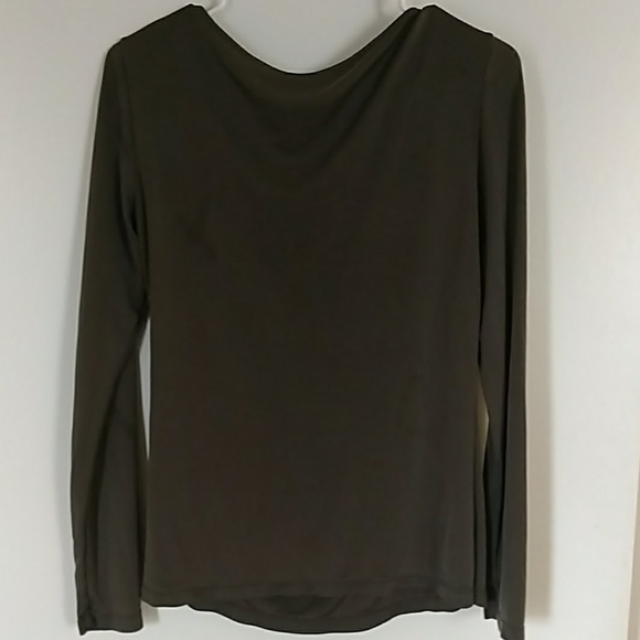 Army green long sleeve top - Picture 2 of 3